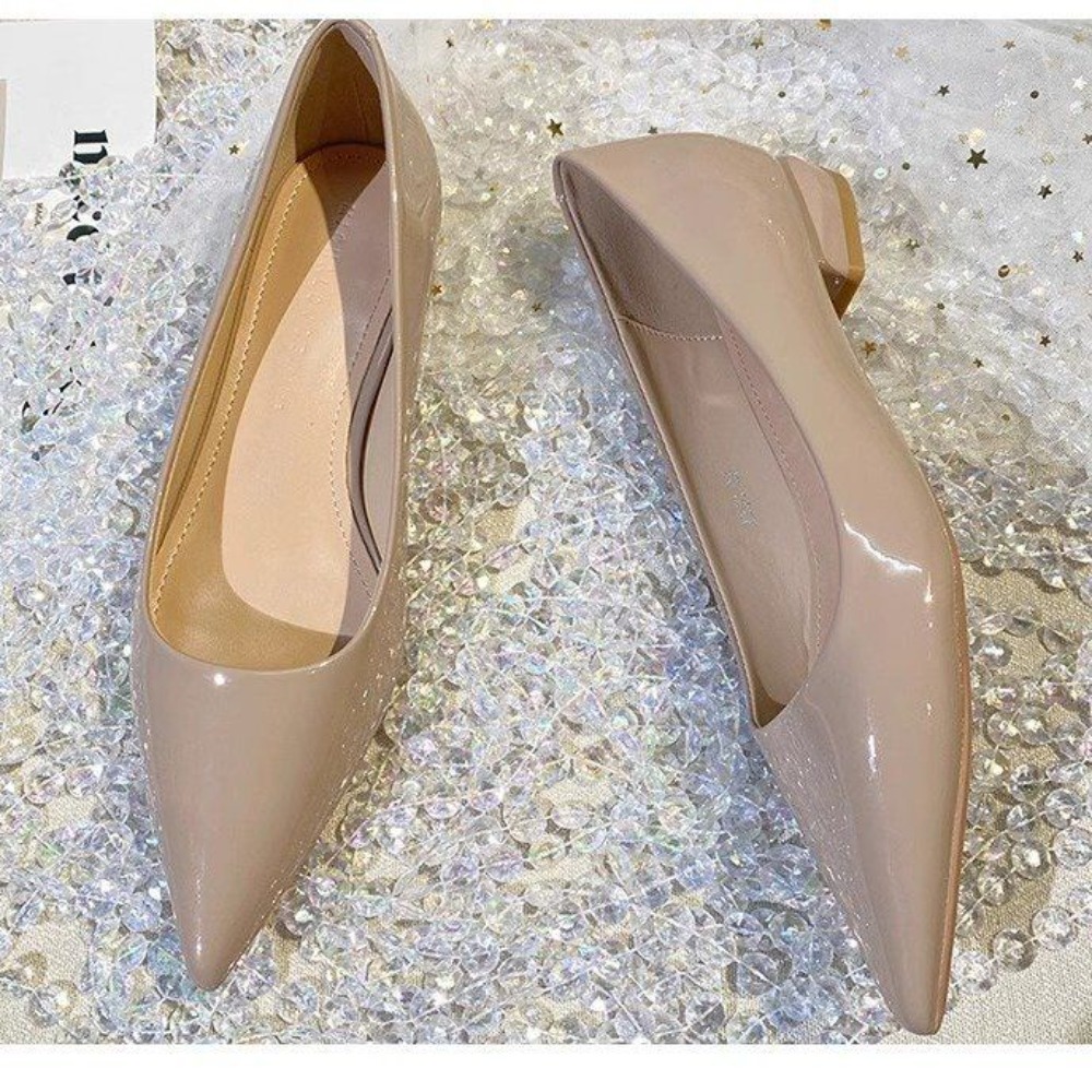 Women'S Fashion Shoes - 2026 French style patent leather pointed