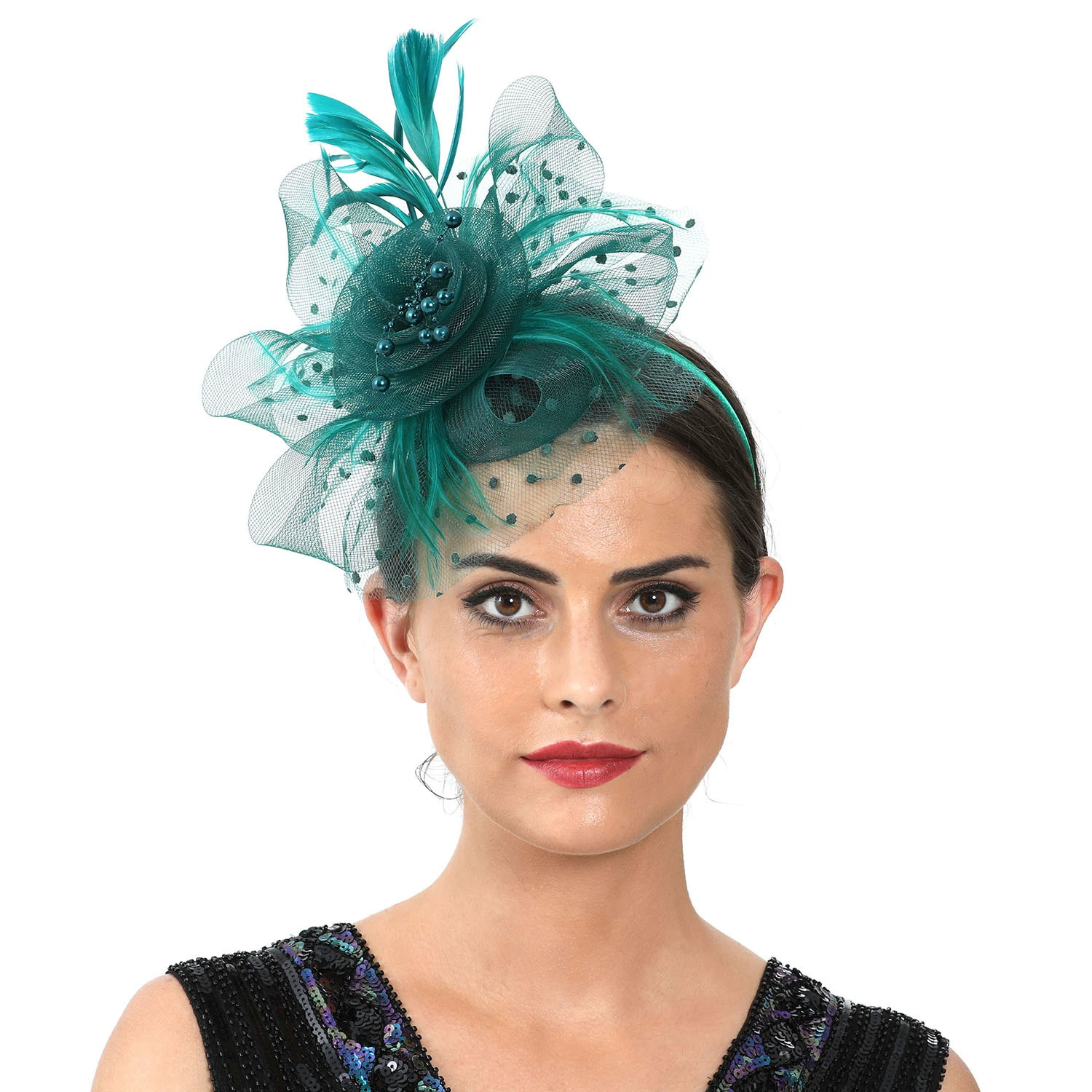 Elegant Fascinator Headwear Wo - Women'S Fashion Kentucky Derby 评论和价格