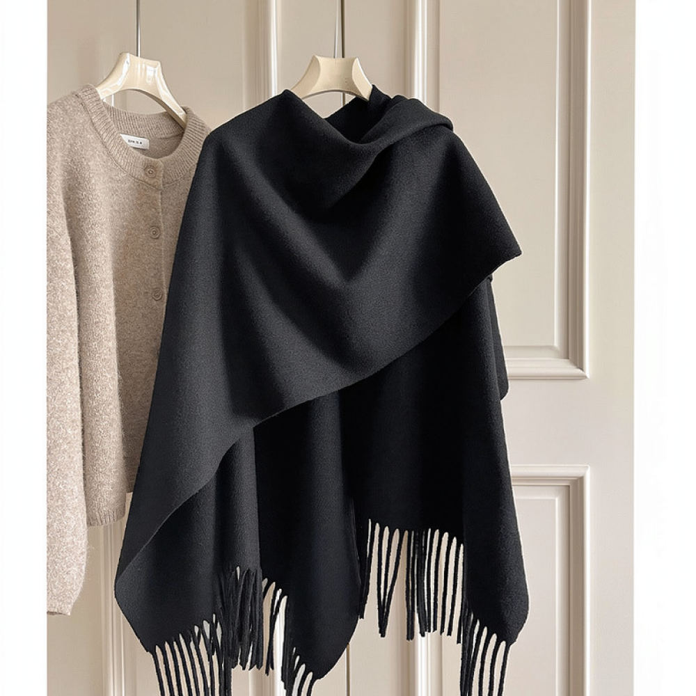 Thickened Woolen Cape Shawl Wo - Women Fashion Photoshoot 评论和价格