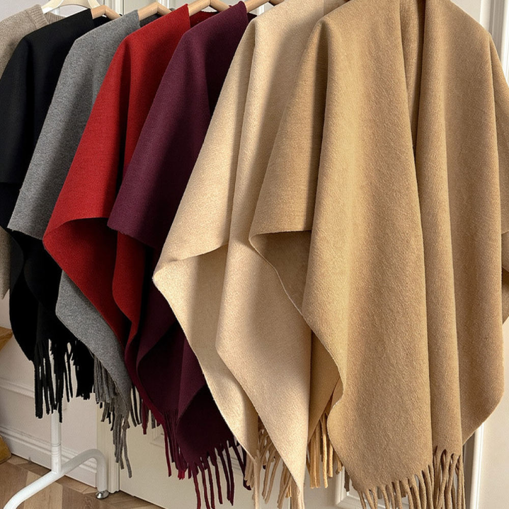 Thickened Woolen Cape Shawl Wo - Women Fashion Photoshoot 评论和价格