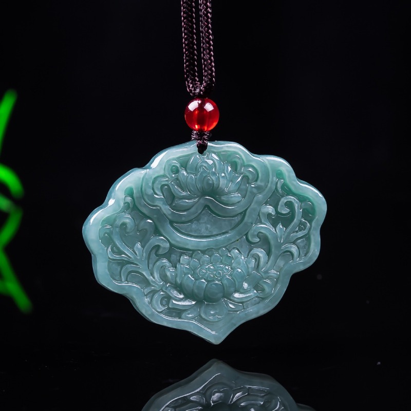 Real Burmese A Emerald Jade Bl - Women'S Fashion Jewellery 评论和价格