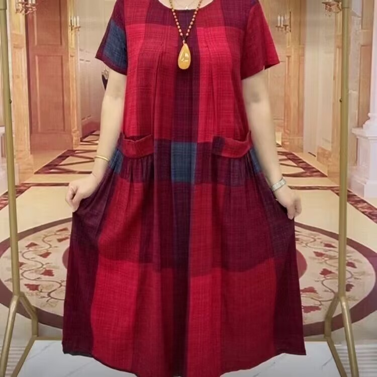 Summer Large Size Cotton Linen - Women Fashion Over The Years 评论和价格