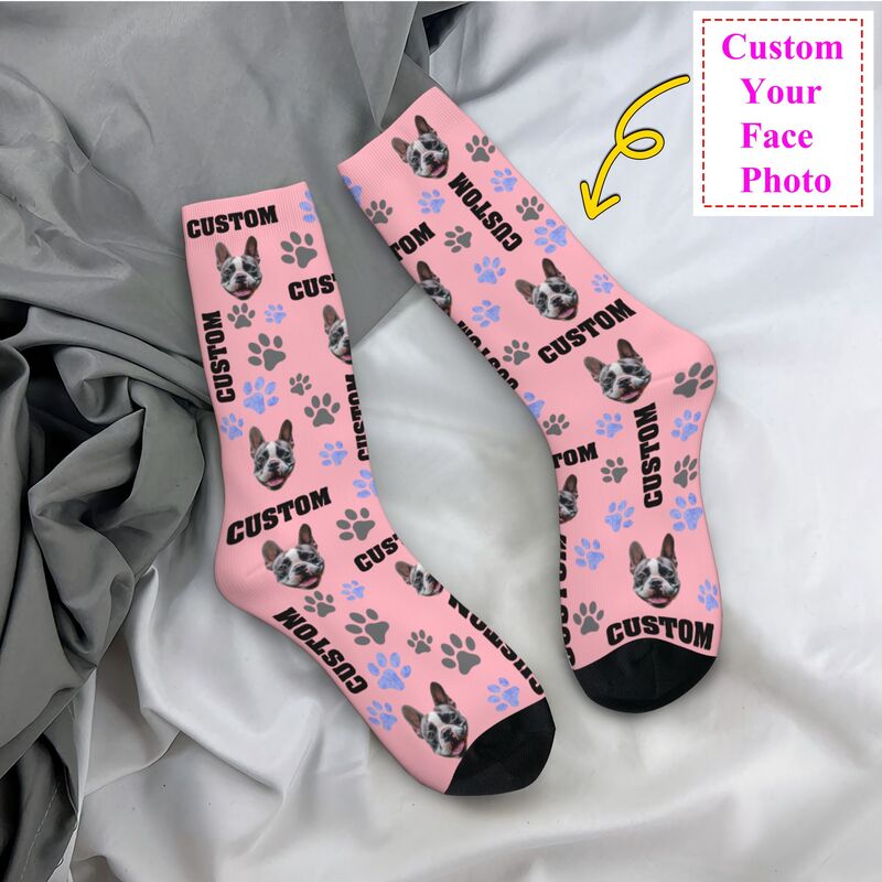 Pet Photo Custom Dress Socks M - Women Fashion Dress Names 评论和价格