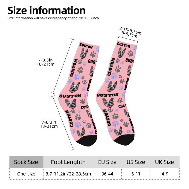 Pet Photo Custom Dress Socks M - Women Fashion Dress Names 评论和价格
