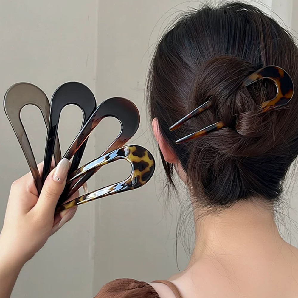U-Shape Hair Forks Korean Styl - Women'S Fashion Korea 评论和价格