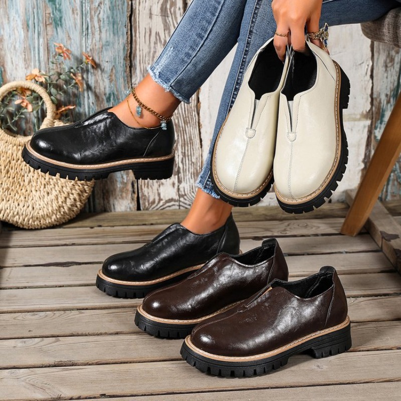 Retro British Style Women's Sh - Women'S Fashion Shoes 评论和价格