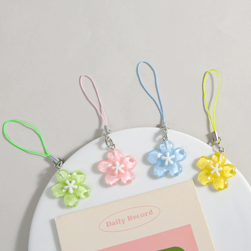 Colorful Resin Flower Phone Ch - Women'S Fashion Korea 评论和价格