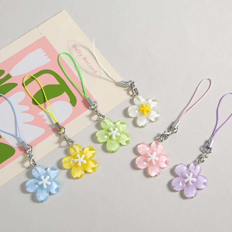 Colorful Resin Flower Phone Ch - Women'S Fashion Korea 评论和价格