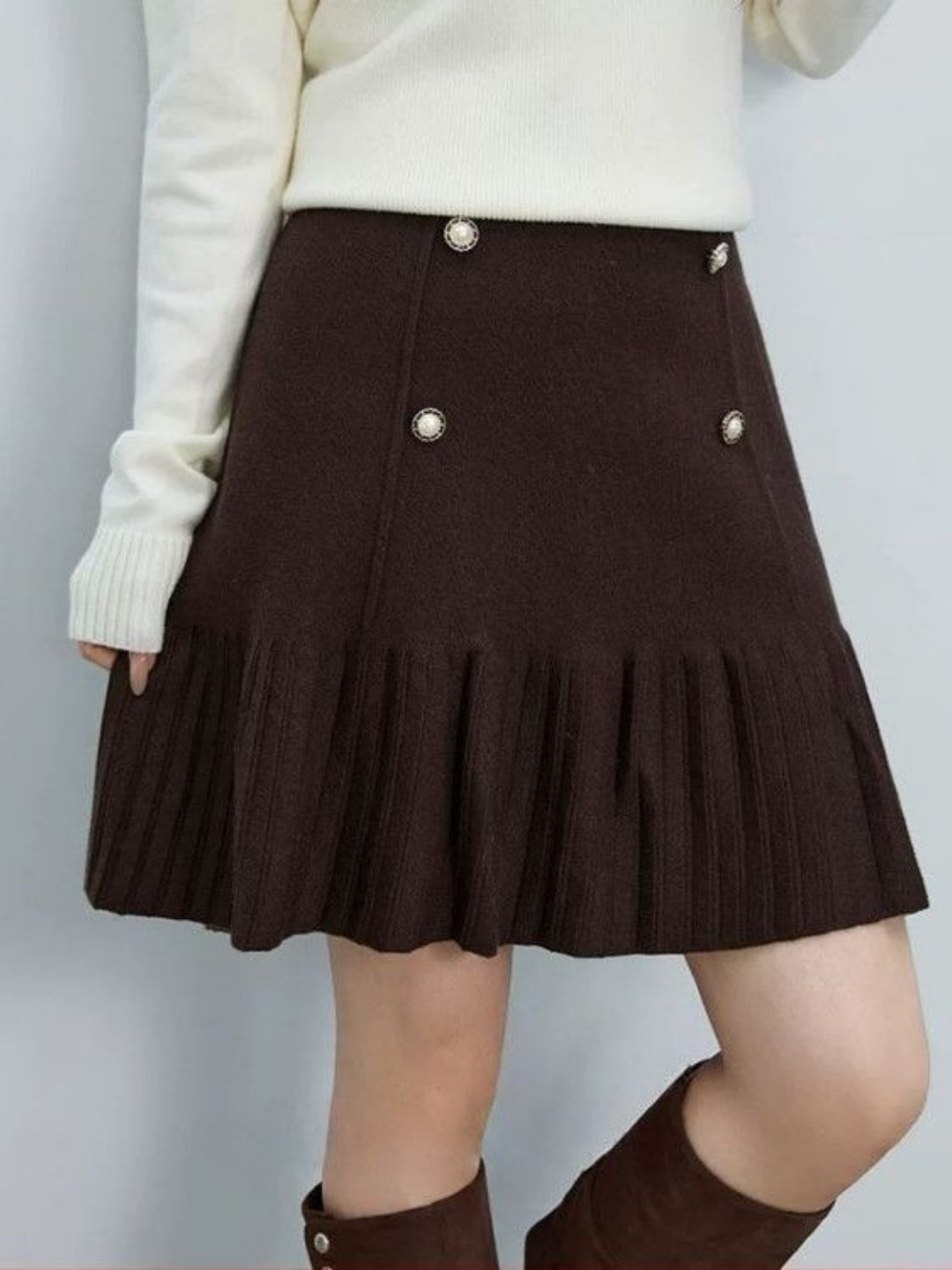 plus Size A-Line  Skirt High W - Women Fashion Over The Years 评论和价格