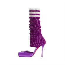 Butterfly-Kont Square Toe Knee - Women'S Fashion Knee High Boots 评论和价格